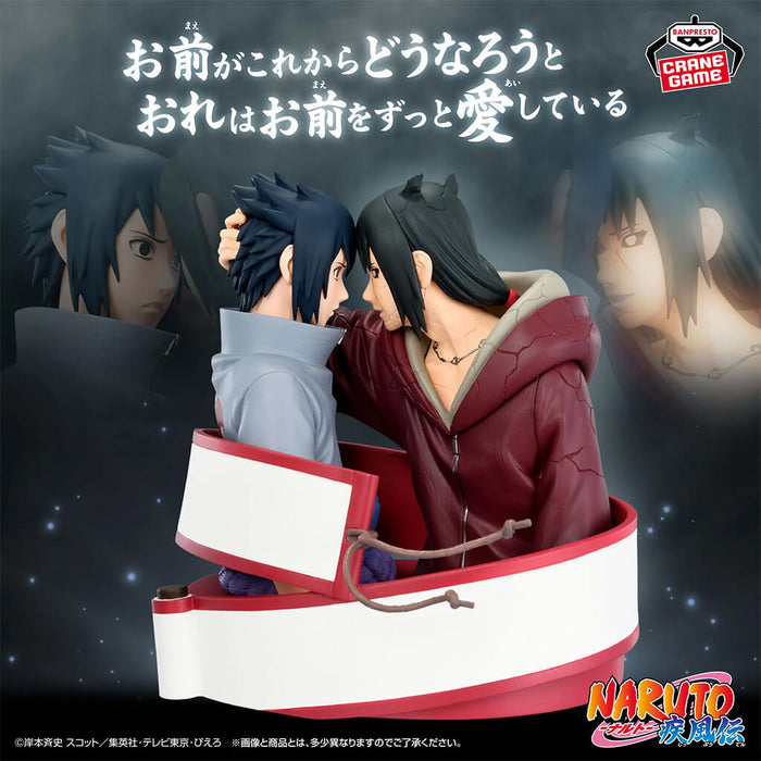 NARUTO SHIPPUDEN - FIGURA ITACHI UCHIHA & SASUKE UCHIHA PORTRELIC