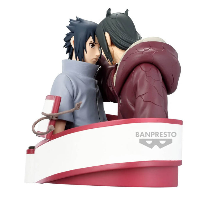NARUTO SHIPPUDEN - FIGURA ITACHI UCHIHA & SASUKE UCHIHA PORTRELIC