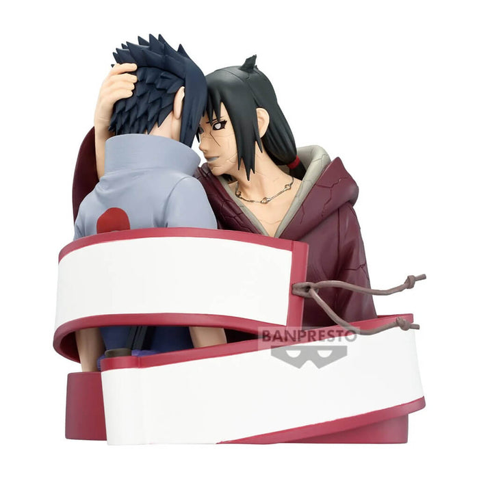 NARUTO SHIPPUDEN - FIGURA ITACHI UCHIHA & SASUKE UCHIHA PORTRELIC