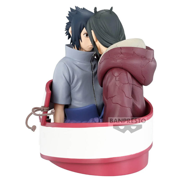 NARUTO SHIPPUDEN - FIGURA ITACHI UCHIHA & SASUKE UCHIHA PORTRELIC