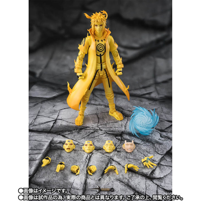 NARUTO SHIPPUDEN - FIGURINE MINATO NAMIKAZE (KURAMA LINK MODE) BONDS OF FLASH THAT SLICES THROUGH THE DARKNESS SH FIGUARTS