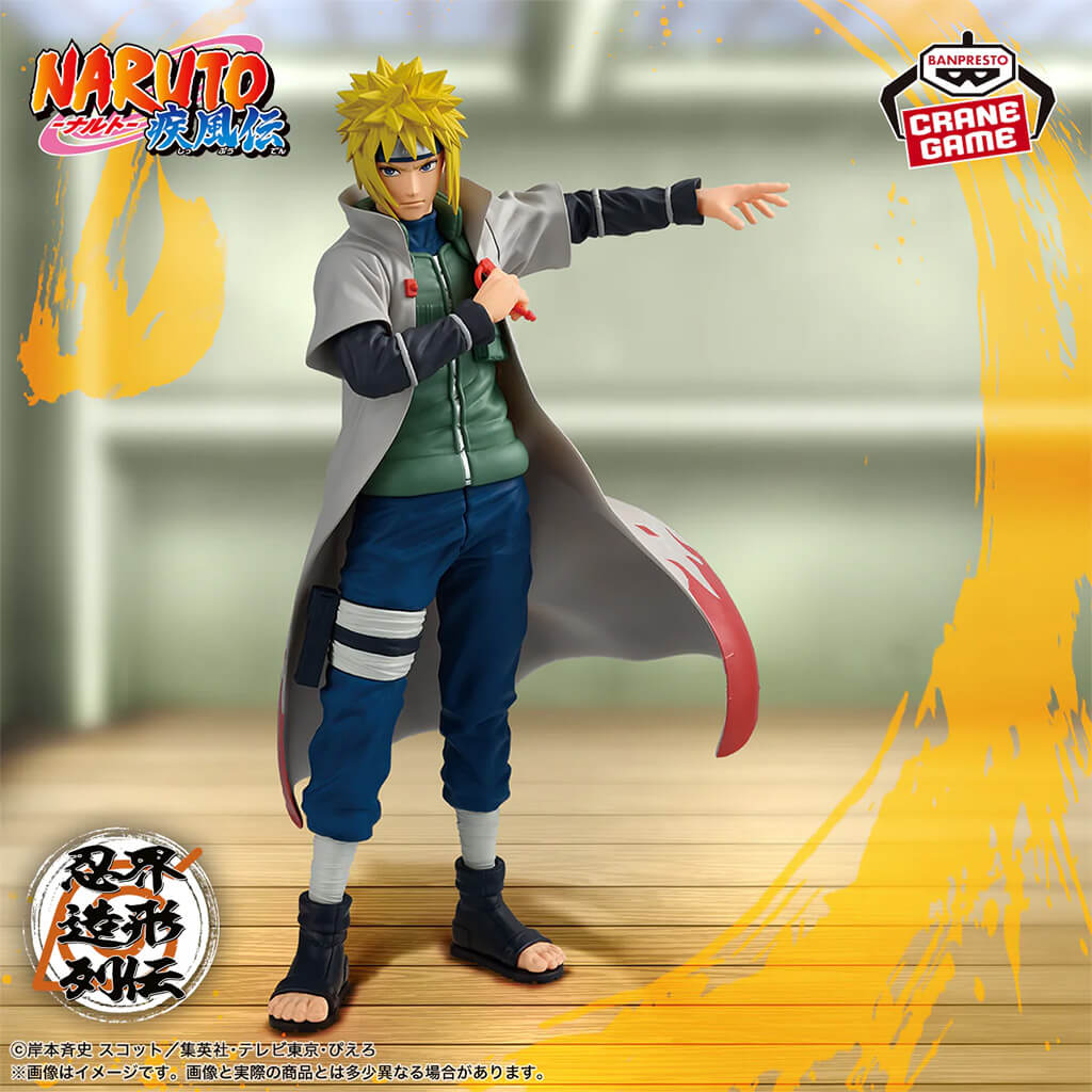 NARUTO SHIPPUDEN - FIGURA NAMIKAZE MINATO NINJA WORLD SCULPTING SAGA