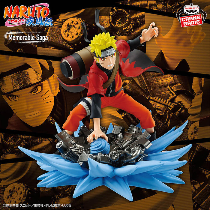 NARUTO SHIPPUDEN - FIGURA ESPECIAL NARUTO UZUMAKI MEMORABLE SAGA
