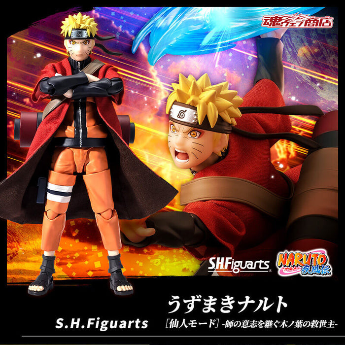 NARUTO SHIPPUDEN - FIGURINE NARUTO UZUMAKI SAGE MODE SH FIGUARTS