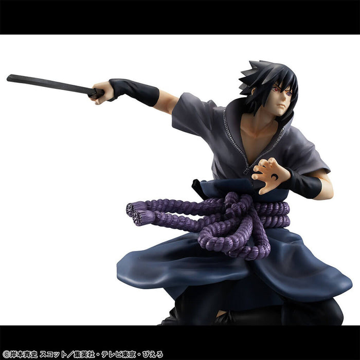 NARUTO SHIPPUUDEN - FIGURA SASUKE UCHIHA NINJA WORLD WAR VER. GEM SERIES