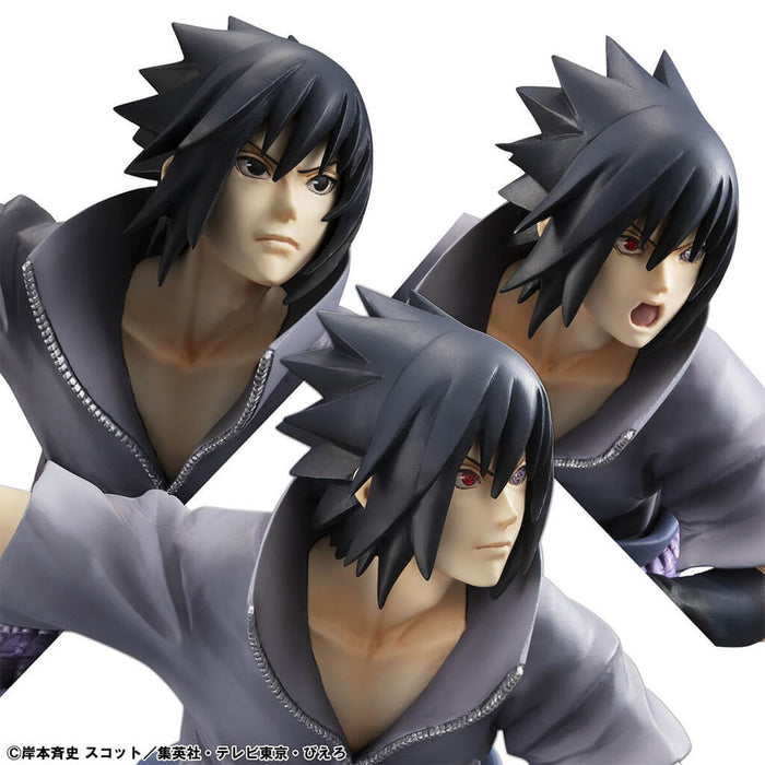 NARUTO SHIPPUUDEN - FIGURA SASUKE UCHIHA NINJA WORLD WAR VER. GEM SERIES