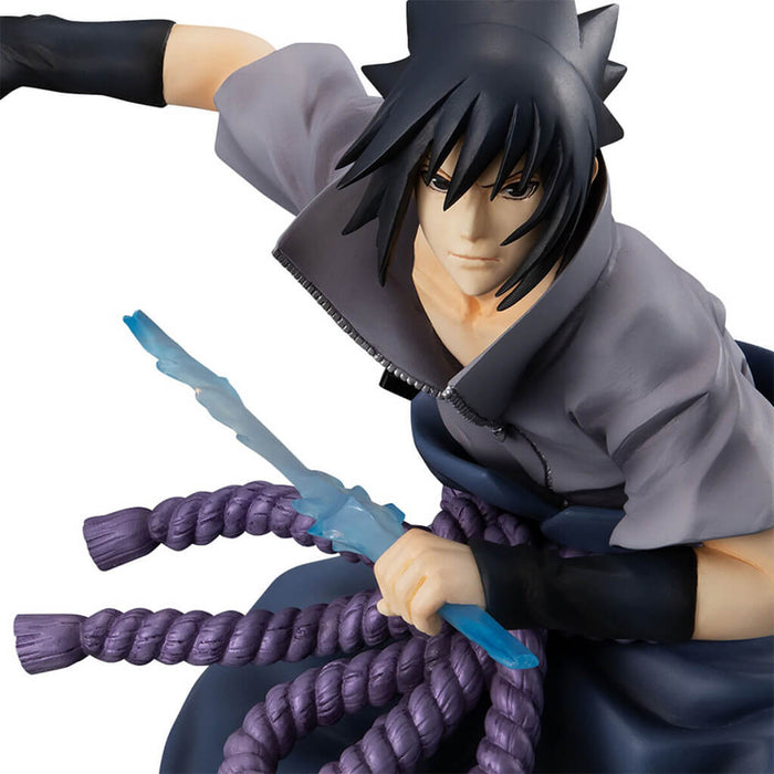 NARUTO SHIPPUUDEN - FIGURA SASUKE UCHIHA NINJA WORLD WAR VER. GEM SERIES