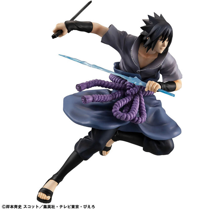 NARUTO SHIPPUUDEN - FIGURA SASUKE UCHIHA NINJA WORLD WAR VER. GEM SERIES