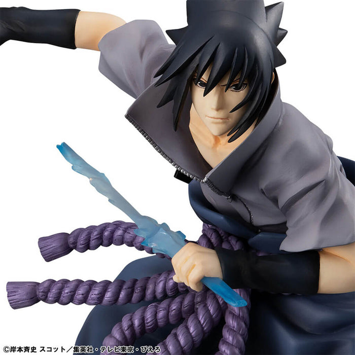 NARUTO SHIPPUUDEN - FIGURA SASUKE UCHIHA NINJA WORLD WAR VER. GEM SERIES