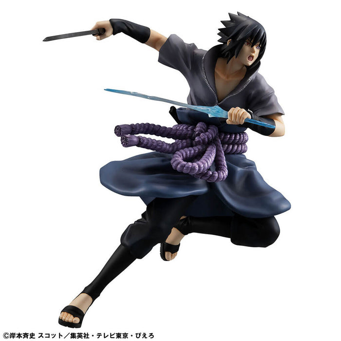 NARUTO SHIPPUUDEN - FIGURA SASUKE UCHIHA NINJA WORLD WAR VER. GEM SERIES
