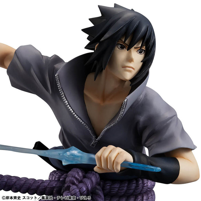 NARUTO SHIPPUUDEN - FIGURA SASUKE UCHIHA NINJA WORLD WAR VER. GEM SERIES