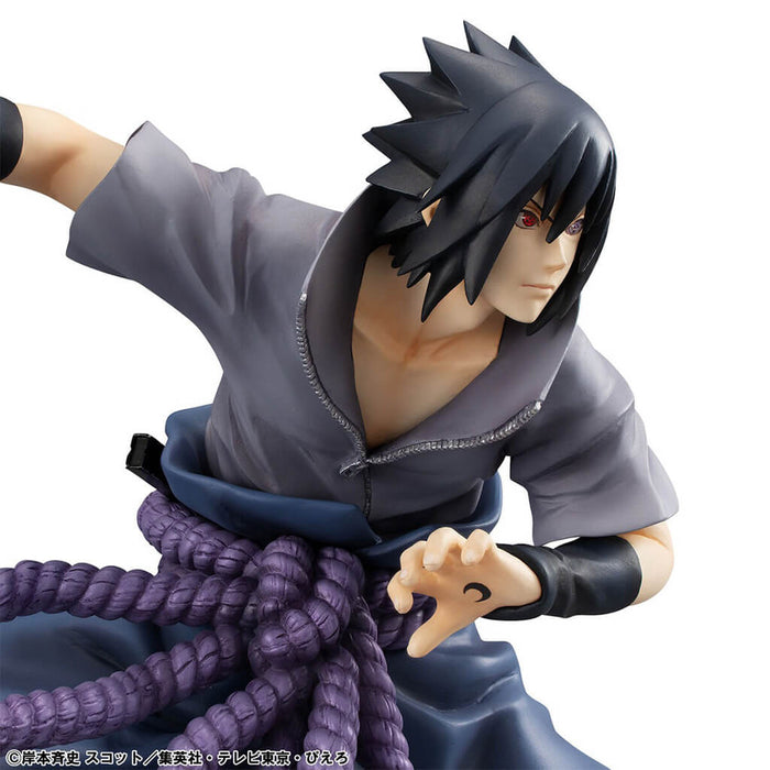 NARUTO SHIPPUUDEN - FIGURA SASUKE UCHIHA NINJA WORLD WAR VER. GEM SERIES