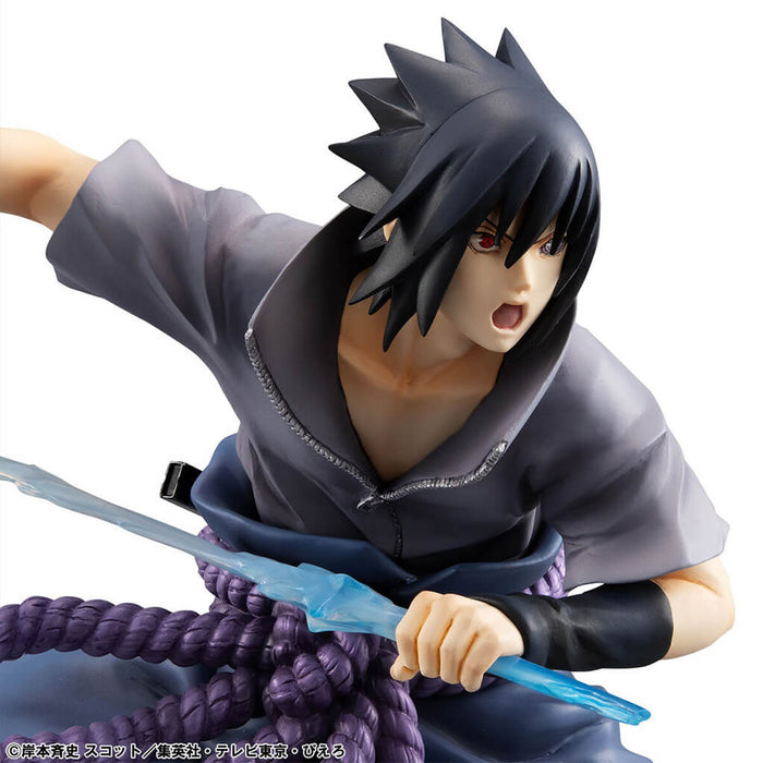 NARUTO SHIPPUUDEN - FIGURA SASUKE UCHIHA NINJA WORLD WAR VER. GEM SERIES