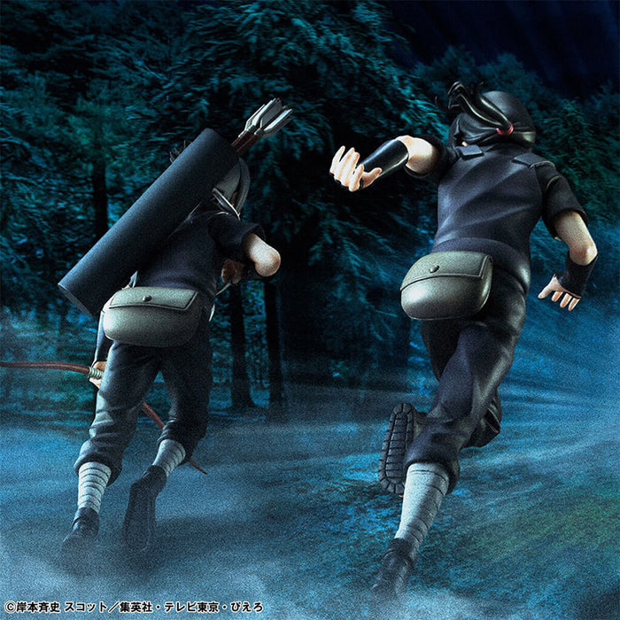 NARUTO SHIPPUDEN - FIGURAS ITACHI UCHIHA & SASUKE UCHIHA GEM SERIES