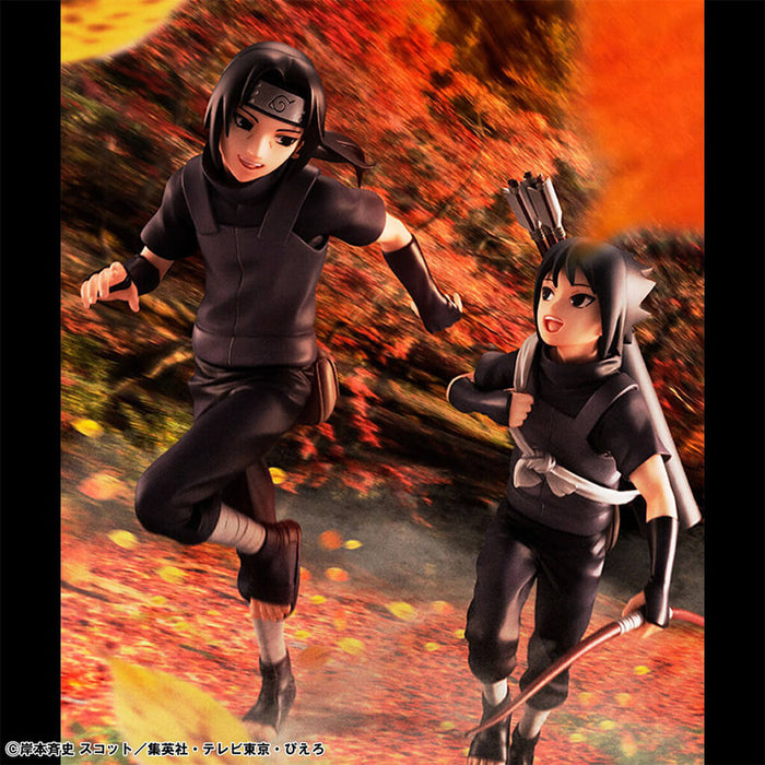 NARUTO SHIPPUDEN - FIGURAS ITACHI UCHIHA & SASUKE UCHIHA GEM SERIES