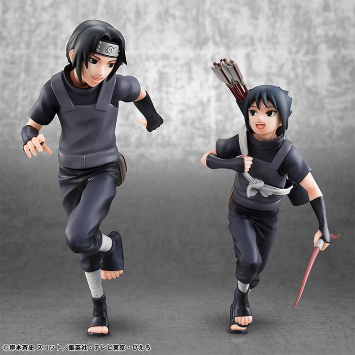 NARUTO SHIPPUDEN - FIGURAS ITACHI UCHIHA & SASUKE UCHIHA GEM SERIES