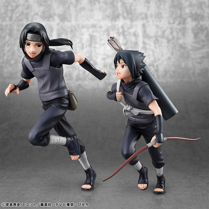 NARUTO SHIPPUDEN - FIGURAS ITACHI UCHIHA & SASUKE UCHIHA GEM SERIES