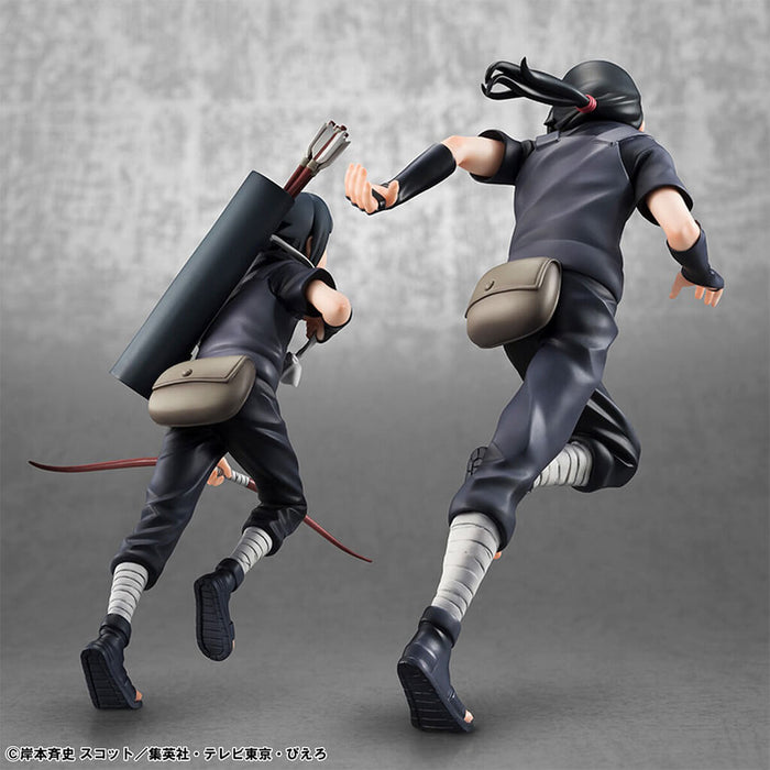 NARUTO SHIPPUDEN - FIGURAS ITACHI UCHIHA & SASUKE UCHIHA GEM SERIES
