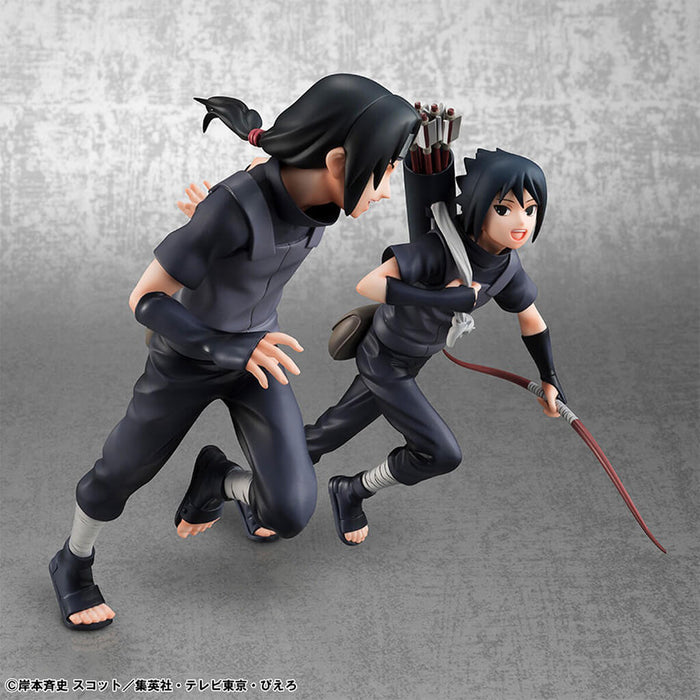 NARUTO SHIPPUDEN - FIGURAS ITACHI UCHIHA & SASUKE UCHIHA GEM SERIES