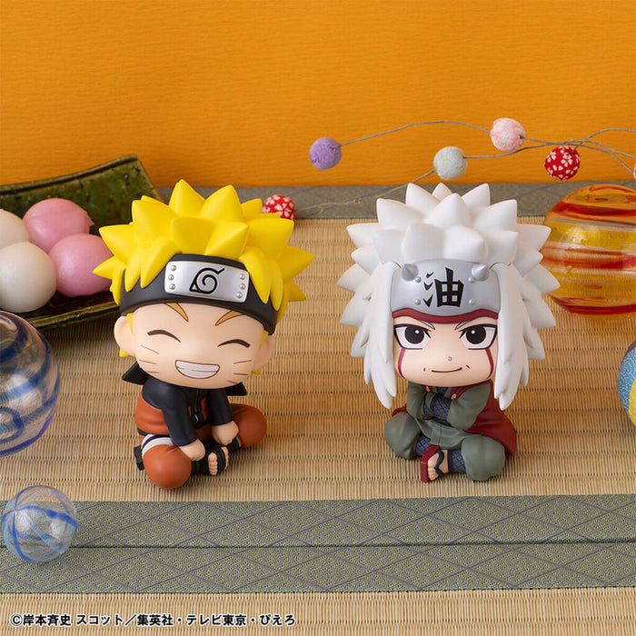NARUTO SHIPPUDEN - FIGURAS NARUTO UZUMAKI (NIKATTO VER.) & JIRAYA LIMITED EDITION LOOK UP