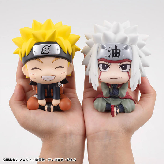 NARUTO SHIPPUDEN - FIGURAS NARUTO UZUMAKI (NIKATTO VER.) & JIRAYA LIMITED EDITION LOOK UP