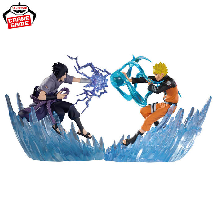 NARUTO SHIPPUDEN - FIGURINES UZUMAKI NARUTO & UCHIHA SASUKE 2 COMBINATION BATTLE
