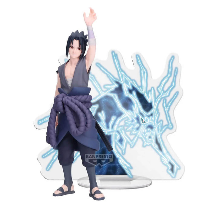 NARUTO SHIPPUDEN - FIGURA DE UCHIHA SASUKE (VERSIÓN TRUENO DEL CIELO) PANEL SHOW