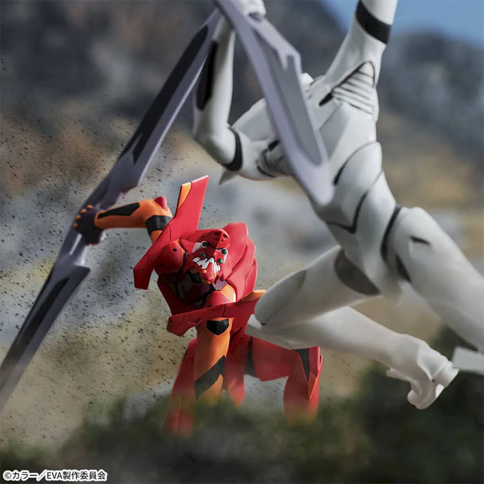 NEON GENESIS EVANGELION THE END OF EVANGELION - FIGURES EVA 02 & EVA MP XROSS LINK