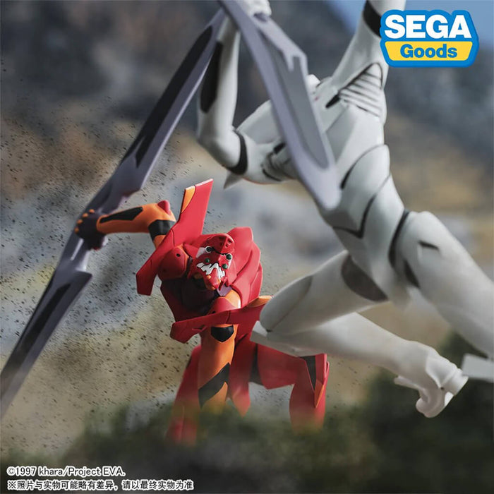 NEON GENESIS EVANGELION THE END OF EVANGELION - FIGURINES EVA 02 & EVA MP XROSS LINK