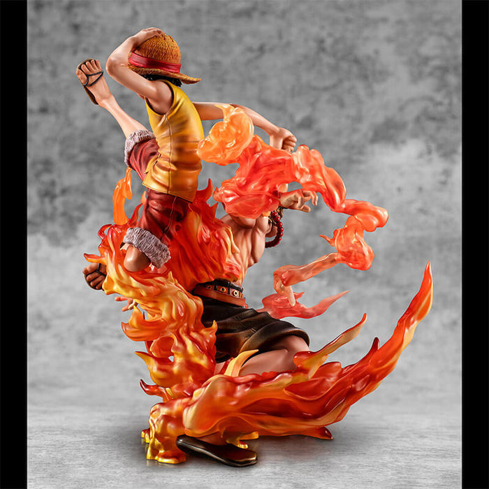 ONE PIECE &#8211; FIGURINE LUFFY &#038; ACE BROTHERLY BONDS PORTRAIT OF PIRATES NEO-MAXIMUM 20th ANNIVERSARY VER. JAPANDCO 3