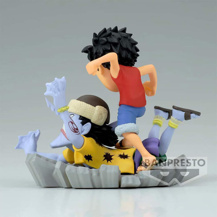 ONE PIECE - FIGURINE MONKEY D. LUFFY & ARLONG WCF LOG STORIES JAPANDCO 3c