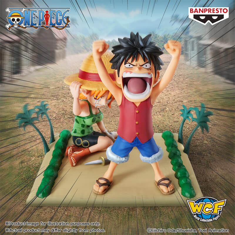 One Piece – Figurine Monkey D Luffy & Ener WCF Log Stories