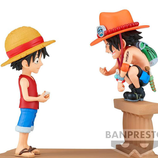 ONE PIECE - FIGURINE MONKEY D. LUFFY & PORTGAS D. ACE WCF LOG STORIES JAPANDCO 2