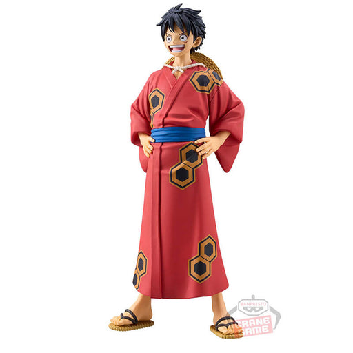 ONE PIECE - FIGURINE MONKEY D. LUFFY YUKATA VER. DXF THE GRANDLINE SERIES WANOKUNI JAPANDCO 1