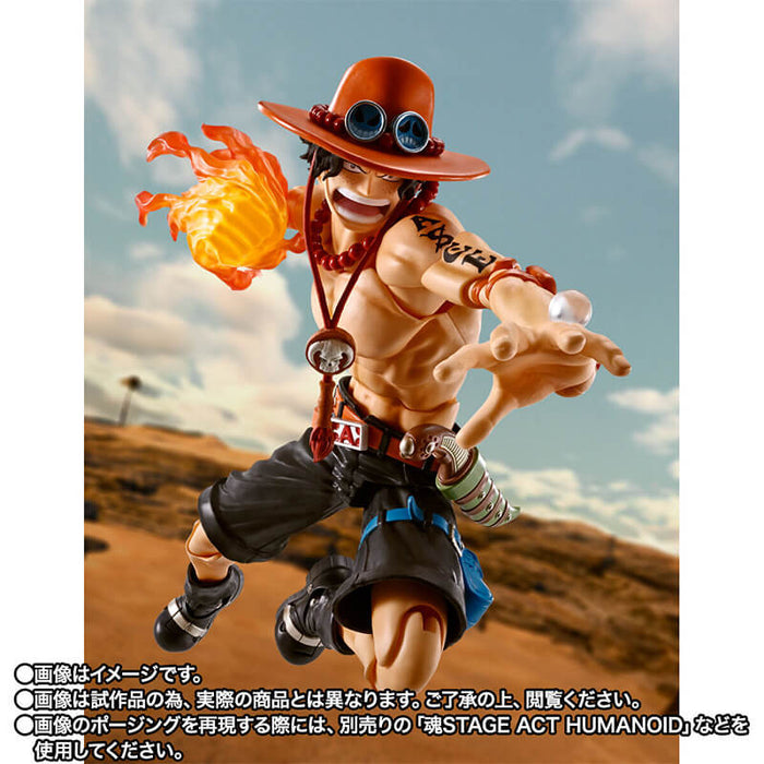 ONE PIECE - FIGURINE PORTGAS D. ACE FIRE FIST SH FIGUARTS JAPANDCO 6