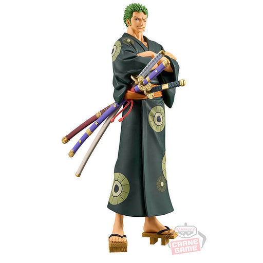 ONE PIECE - FIGURINE RORONOA ZORO YUKATA VER. DXF THE GRANDLINE SERIES WANOKUNI JAPANDCO 1