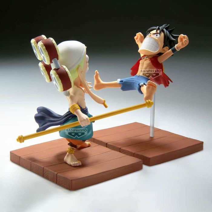 ONE PIECE - FIGURINES MONKEY D. LUFFY & ENEL WCF LOG STORIES JAPANDCO 2