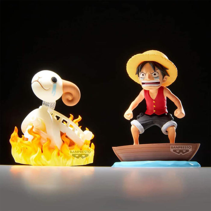 ONE PIECE - FIGURINES MONKEY D. LUFFY & MERRY WCF LOG STORIES JAPANDCO 2