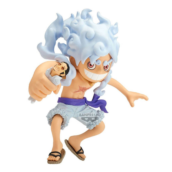 ONE PIECE - FIGURA MEGA WCF DE MONKEY D. LUFFY GEAR 5 Y KIZARU