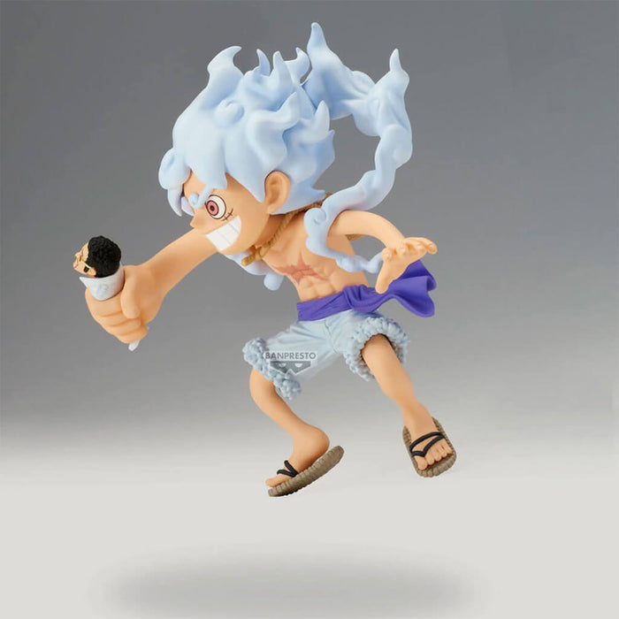 ONE PIECE - FIGURA MEGA WCF DE MONKEY D. LUFFY GEAR 5 Y KIZARU