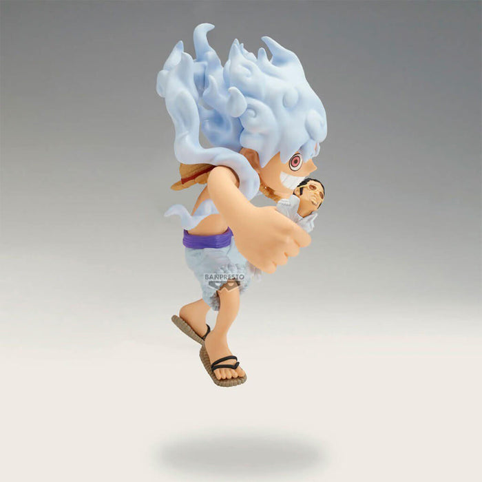 ONE PIECE - FIGURA MEGA WCF DE MONKEY D. LUFFY GEAR 5 Y KIZARU