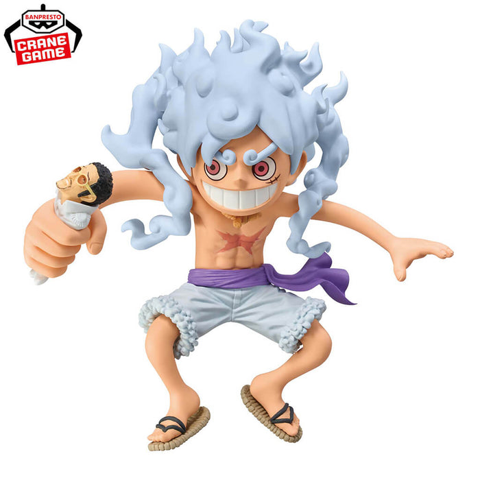 ONE PIECE - FIGURINE MONKEY D. LUFFY GEAR 5 & KIZARU MEGA WCF