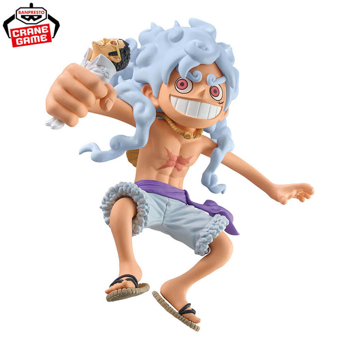 ONE PIECE - FIGURINE MONKEY D. LUFFY GEAR 5 & KIZARU MEGA WCF
