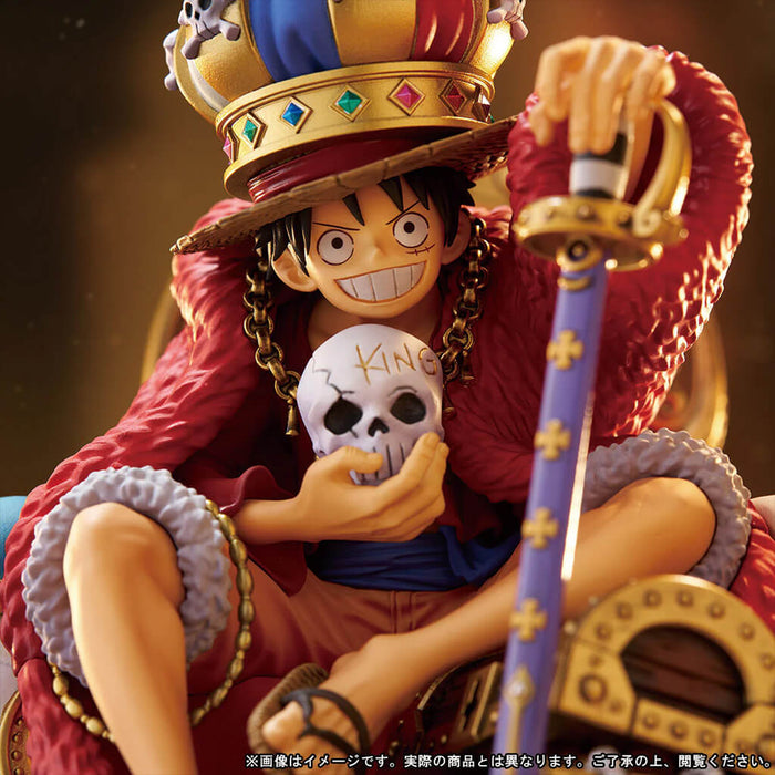 ONE PIECE - FIGURINE MONKEY D. LUFFY SUPER MASTER STARS DIORAMA KING (RED VER.) LIMITED EDITION