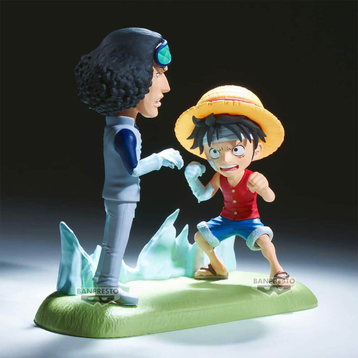 ONE PIECE - FIGURINE MONKEY D. LUFFY & KUZAN AOKIJI WCF LOG STORIES