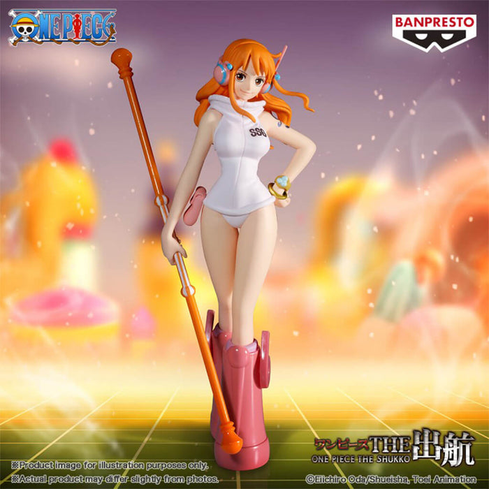 ONE PIECE - FIGURA NAMI (VERSIÓN EGG HEAD) EL SHUKKO