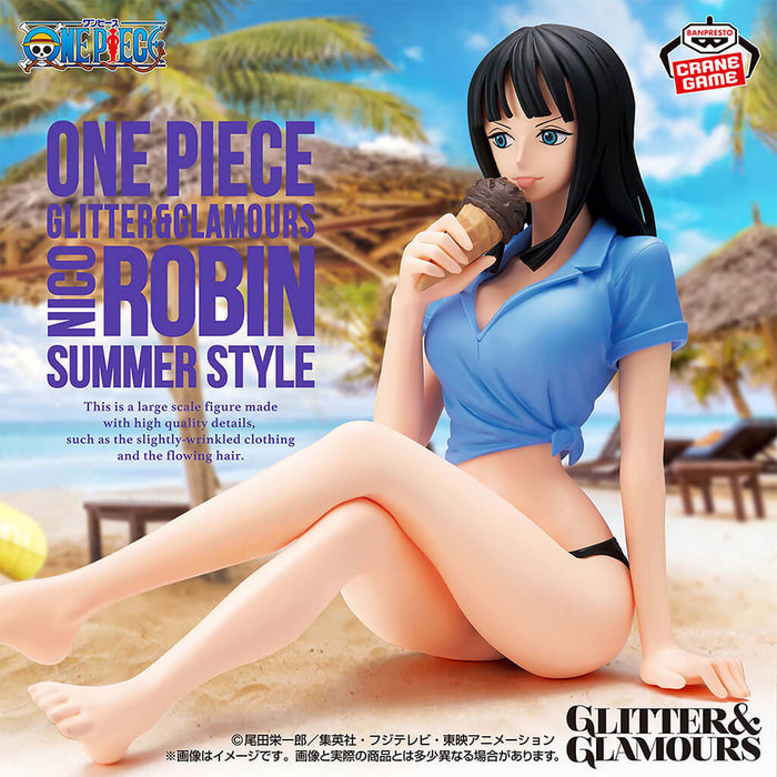 ONE PIECE - FIGURINE NICO ROBIN SUMMER STYLE GLITTER & GLAMOURS