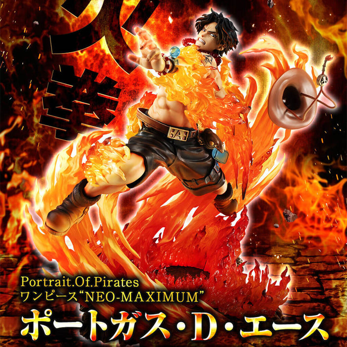 ONE PIECE - FIGURA DE PORTGAS D. ACE RETRATO DE PIRATAS NEO-MAXIMUM 15.ª VERSIÓN LIMITADA (REIMPRESIÓN ULTRA LIMITADA)