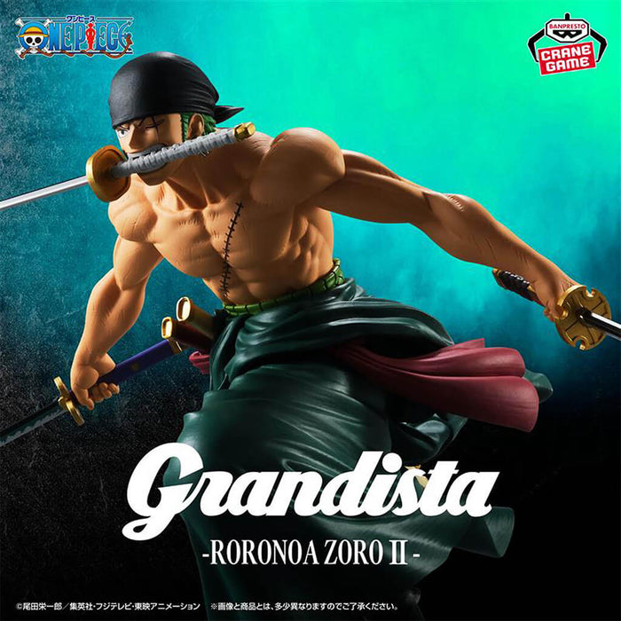 ONE PIECE - FIGURINE RORONOA ZORO II GRANDISTA