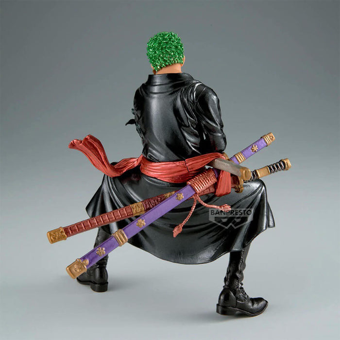ONE PIECE - FIGURA DE RORONOA ZORO (VERSIÓN METÁLICA) KING OF ARTIST